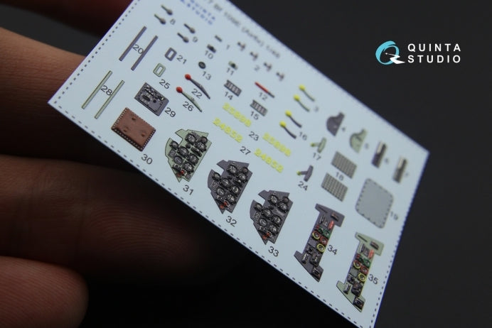 Quinta Studio QD48177 1:48 Bf-109E 3D Interior Decal