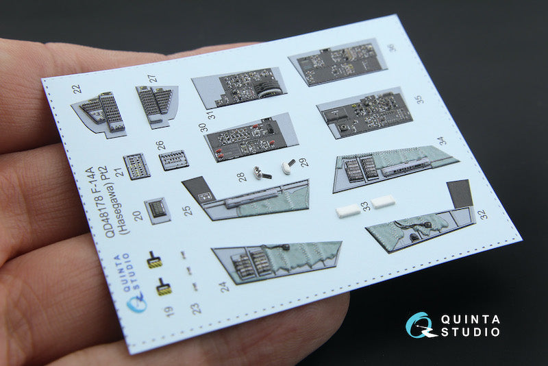 Quinta Studio QD48178 1:48 F-14A Tomcat 3D Interior Decal