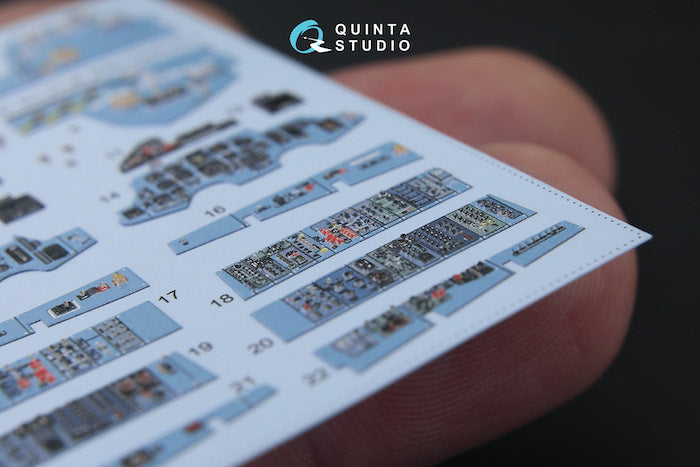 Quinta Studio QD48181 1:48 Sukhoi Su-27UB 3D-Printed Interior Decals