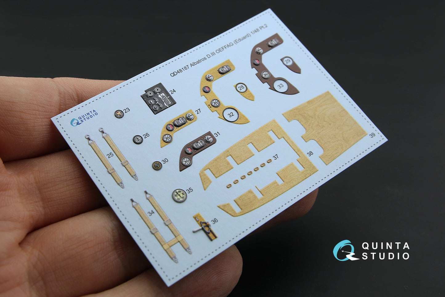 Quinta Studio QD48187 1:48 Albatros D.III OEFFAG 3D Interior Decal