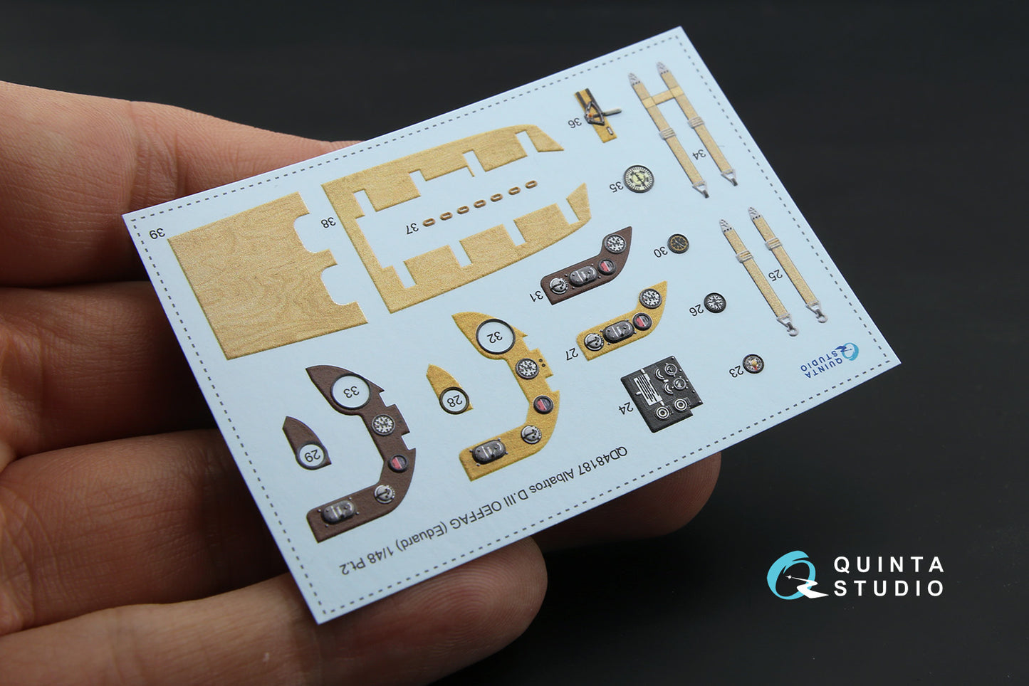 Quinta Studio QD48187 1:48 Albatros D.III OEFFAG 3D Interior Decal