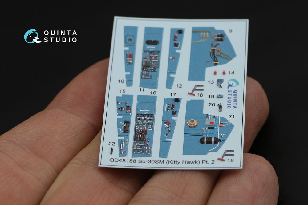 Quinta Studio QD48188 1:48 Sukhoi Su-30SM 3D-Printed Interior Decals