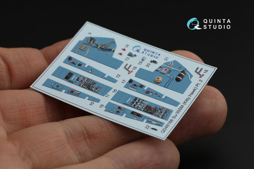 Quinta Studio QD48188 1:48 Sukhoi Su-30SM 3D-Printed Interior Decals