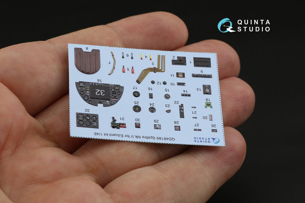 Quinta Studio QD48189 1:48 Spitfire Mk.V 3D Interior Decal