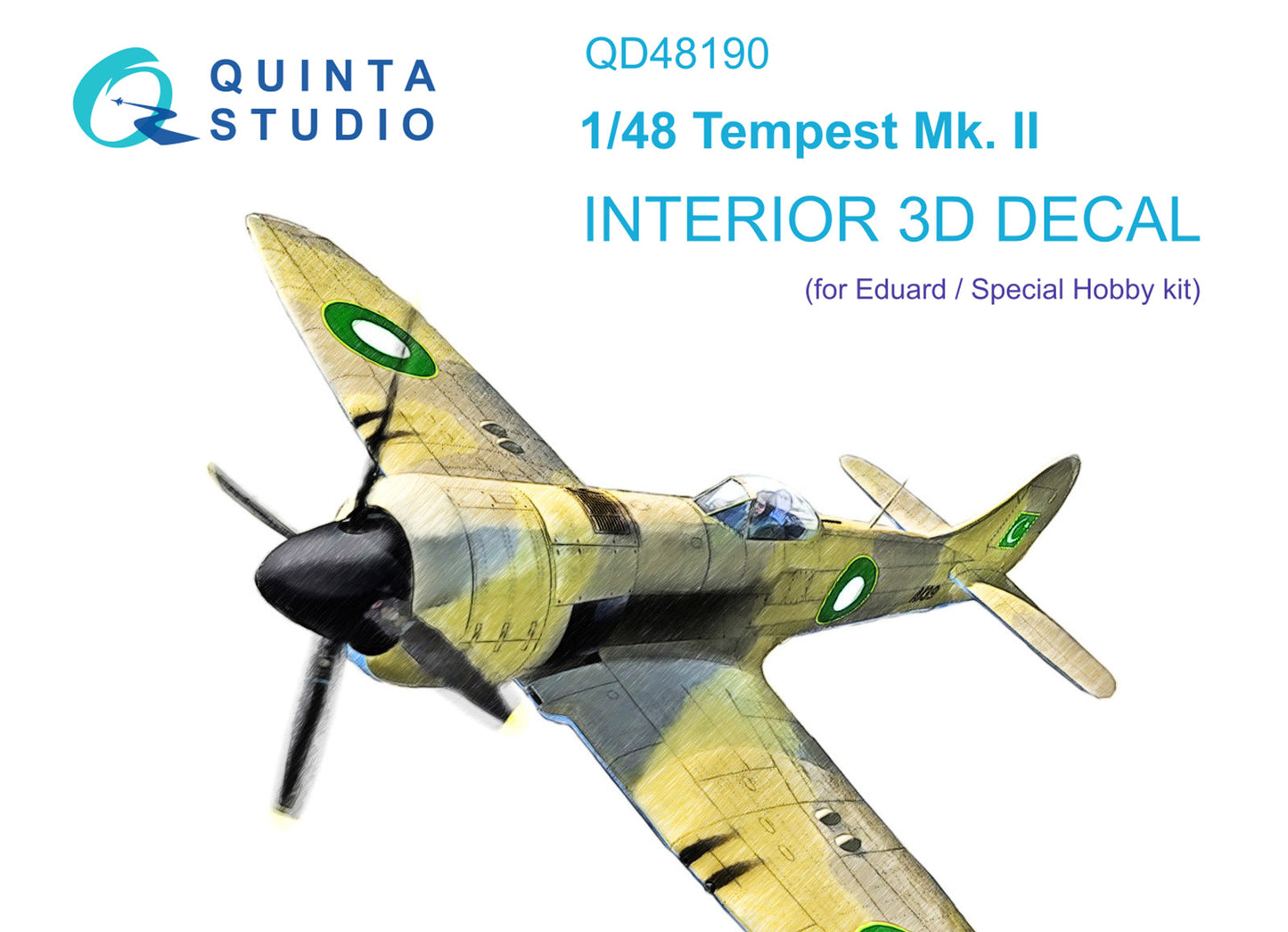 Quinta Studio QD48190 1:48 Hawker Tempest Mk.II 3D Interior Decal