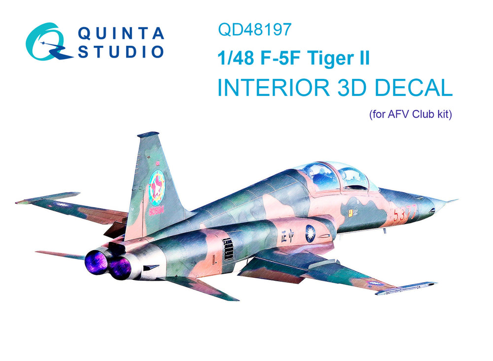Quinta Studio QD48197 1:48 F-5F Tiger II 3D Interior Decal