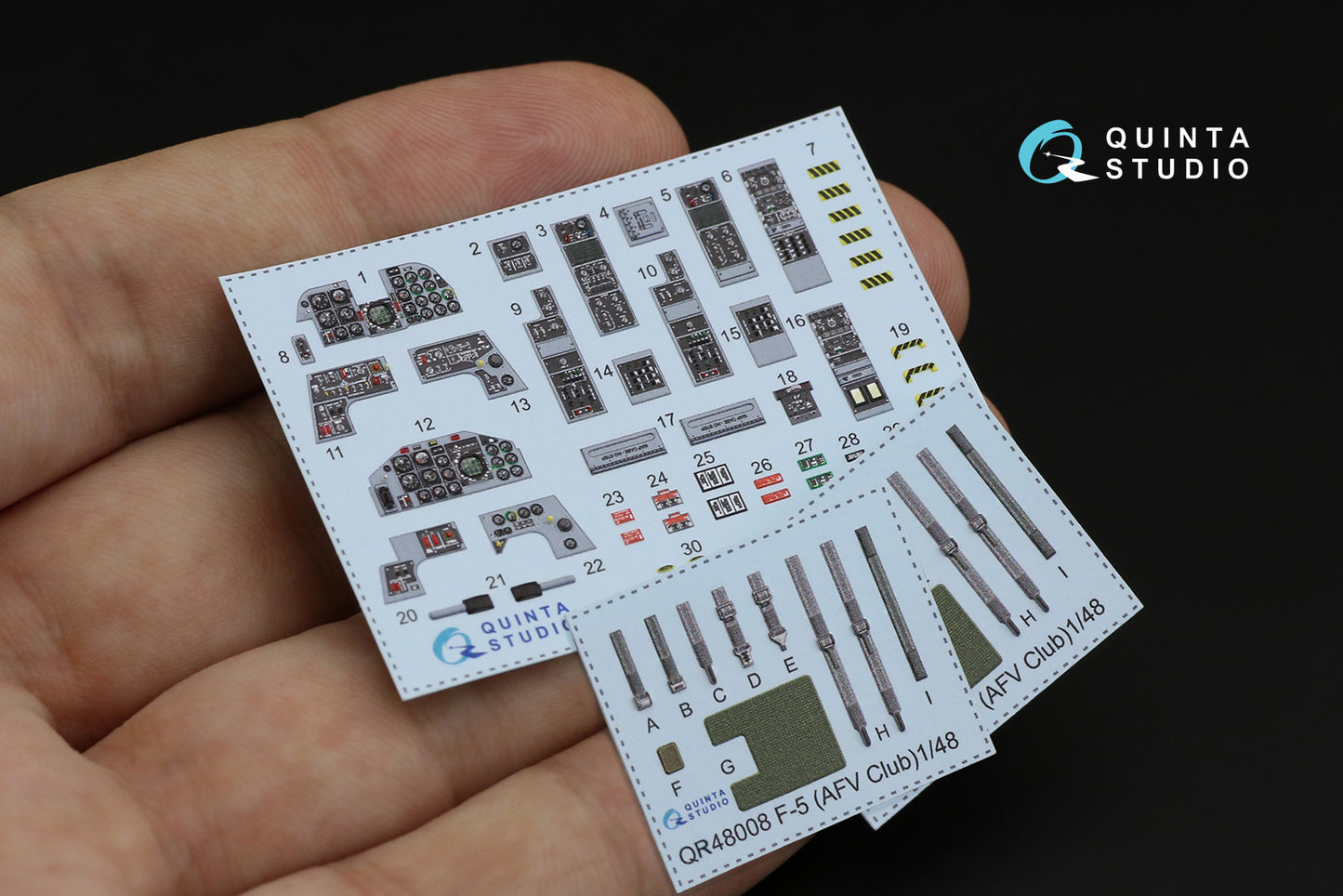 Quinta Studio QD48197 1:48 F-5F Tiger II 3D Interior Decal