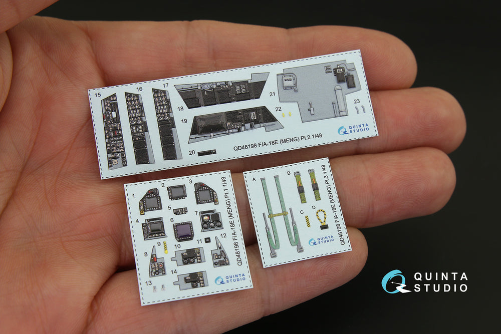 Quinta Studio QD48198 1:48 F/A-18E Hornet 3D Interior Decal