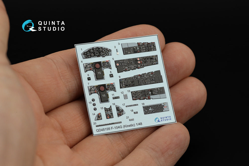 Quinta Studio QD48199 1:48 F-104G Starfighter 3D Interior Decal