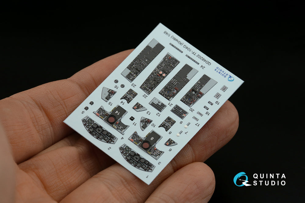 Quinta Studio QD48202 1:48 TF-104G Starfighter 3D Interior Decal