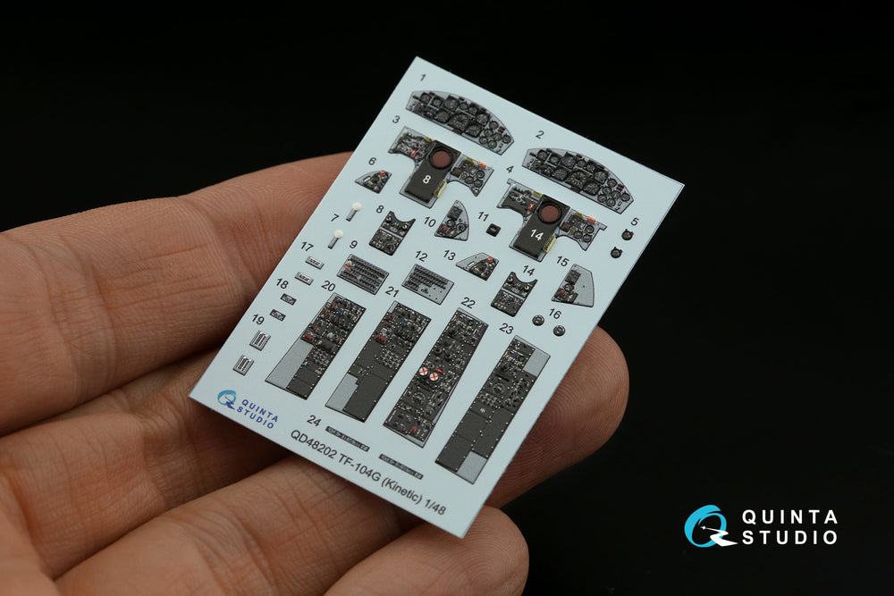 Quinta Studio QD48202 1:48 TF-104G Starfighter 3D Interior Decal