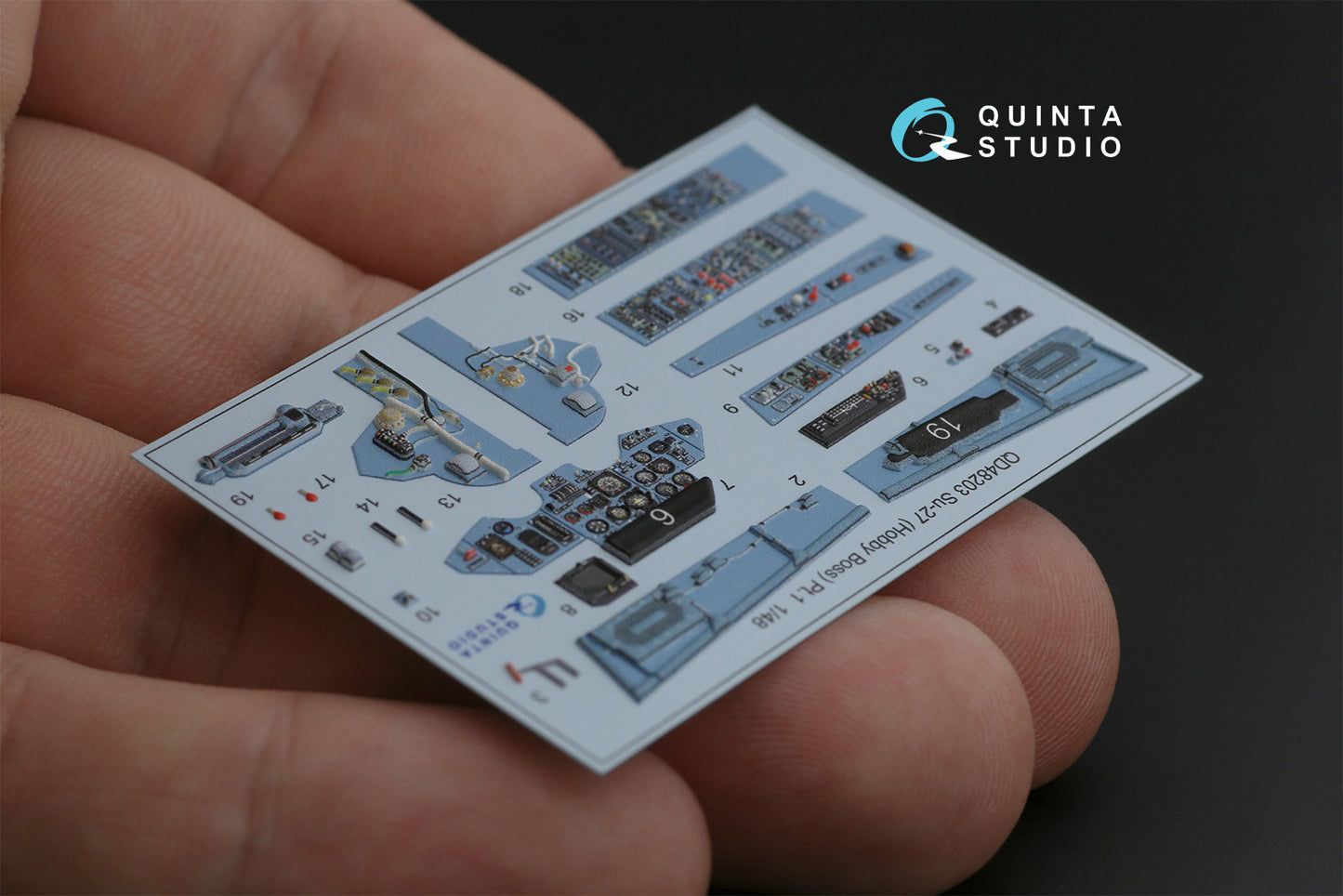 Quinta Studio QD48203 1:48 Sukhoi Su-27 3D-Printed Interior Decals