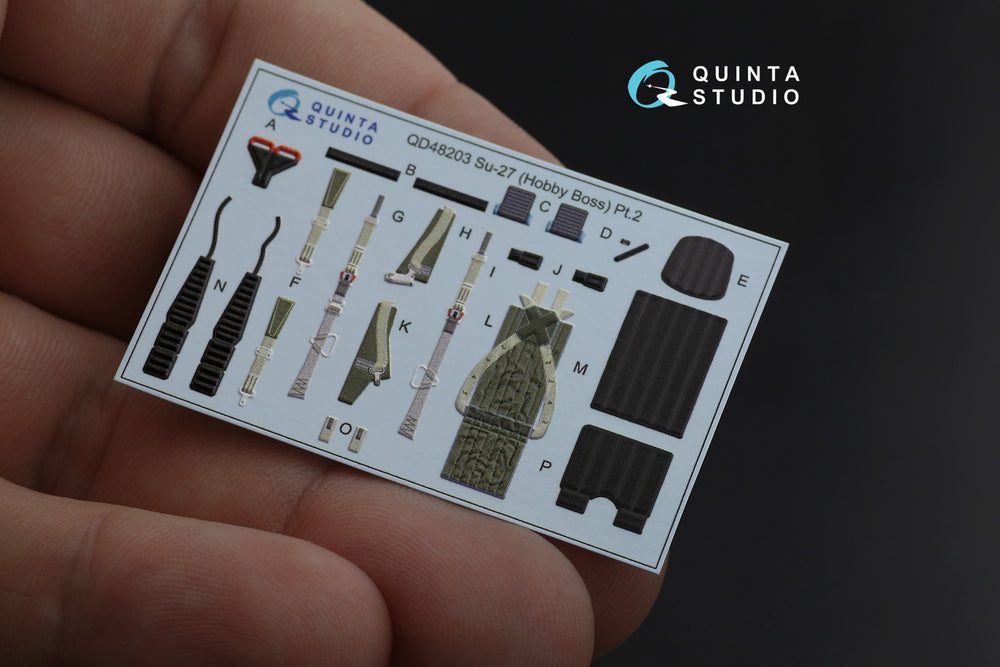 Quinta Studio QD48203 1:48 Sukhoi Su-27 3D-Printed Interior Decals