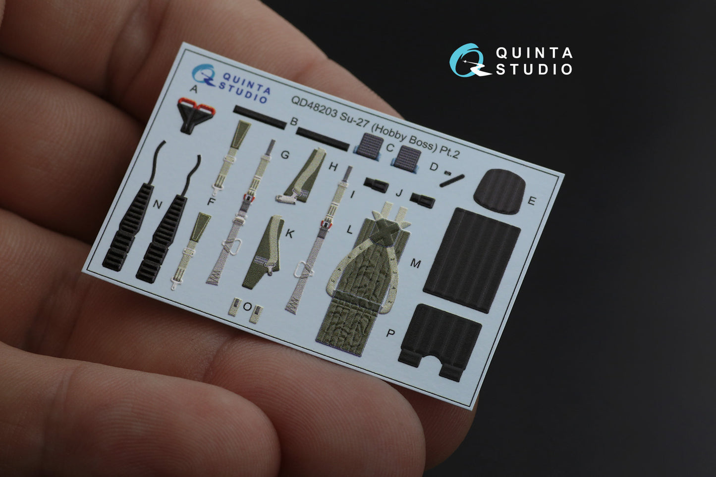 Quinta Studio QD48203 1:48 Sukhoi Su-27 3D-Printed Interior Decals
