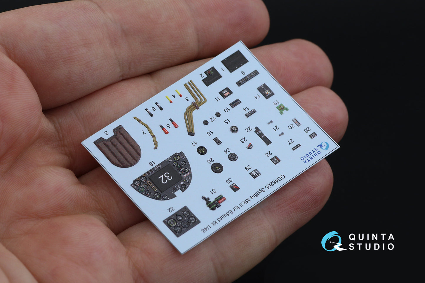 Quinta Studio QD48205 1:48 Spitfire Mk.II 3D Interior Decal