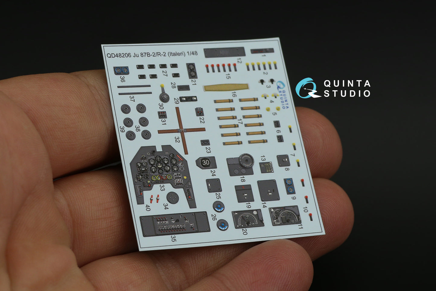 Quinta Studio QD48206 1:48 Ju-87B-2/R-2 Stuka 3D Interior Decal