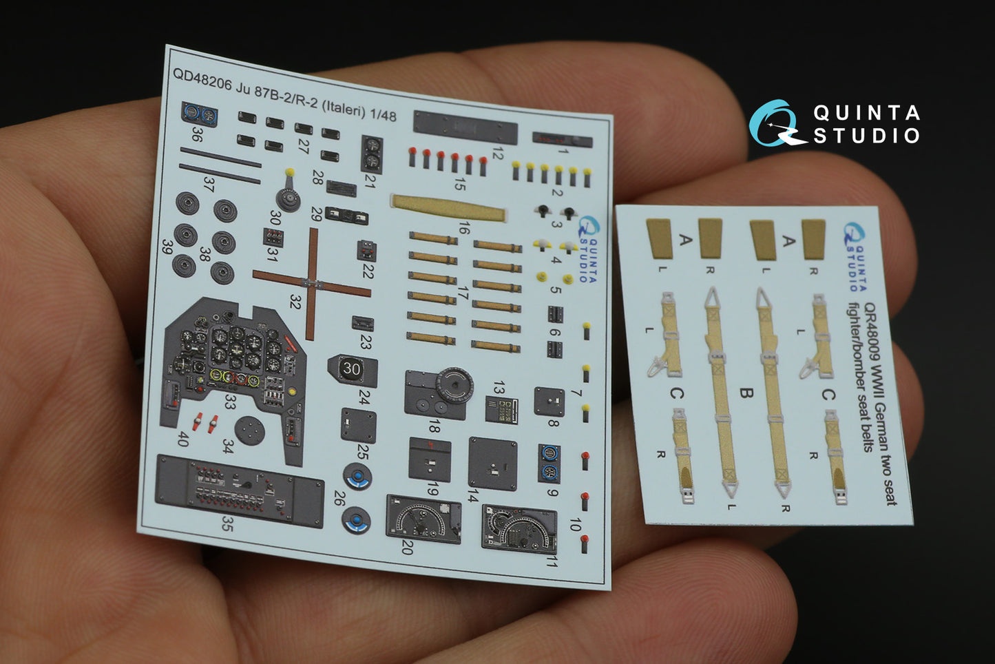 Quinta Studio QD48206 1:48 Ju-87B-2/R-2 Stuka 3D Interior Decal