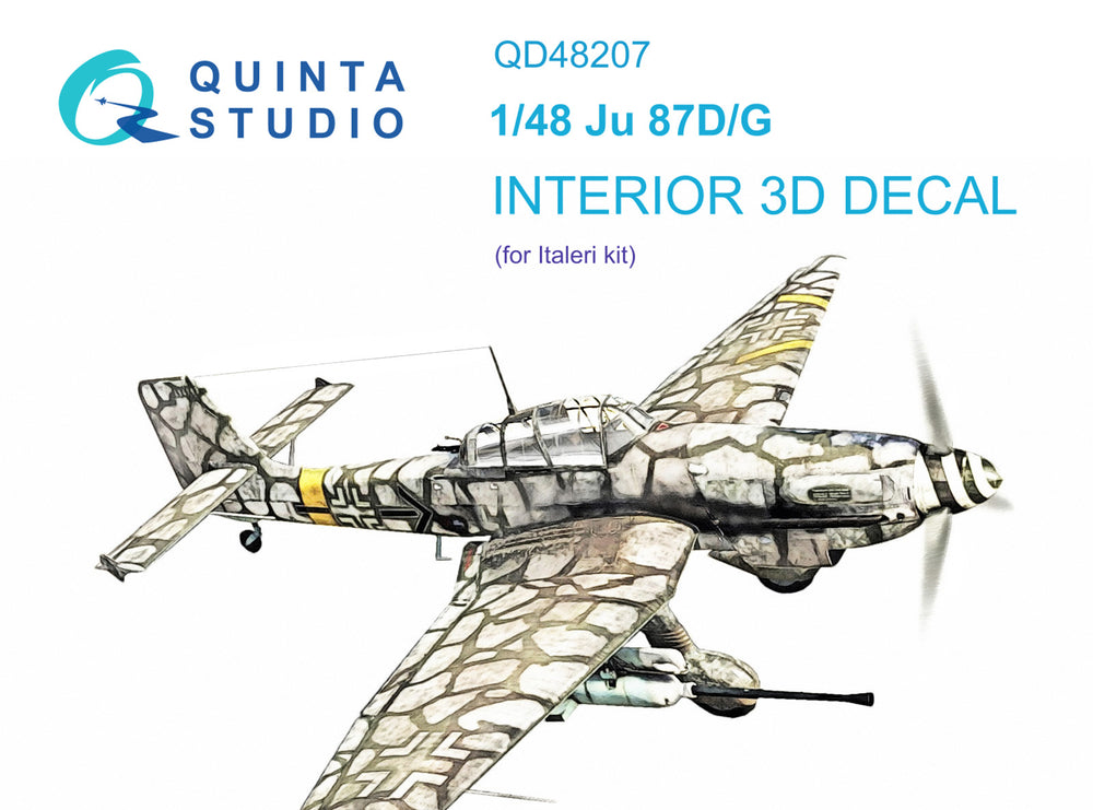 Quinta Studio QD48207 1:48 Ju-87D/G Stuka 3D Interior Decal