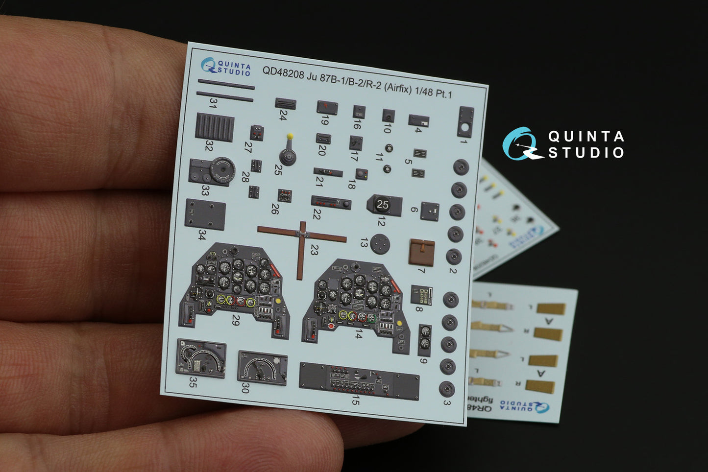 Quinta Studio QD48208 1:48 Ju-87B-1/2/R-2 Stuka 3D Interior Decal