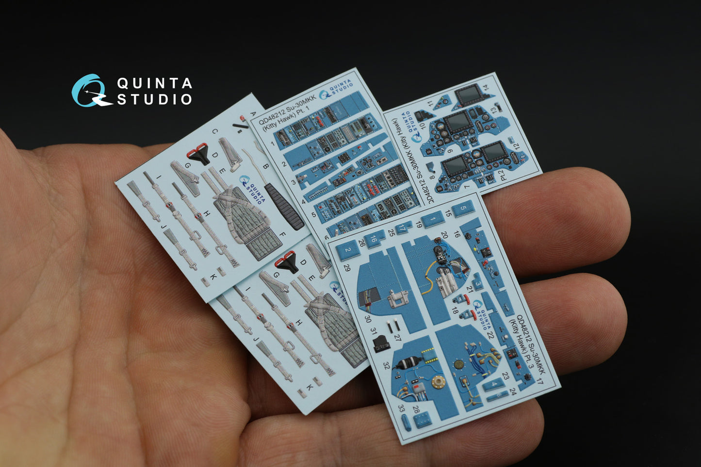 Quinta Studio QD48212 1:48 Su-30MKK 3D Interior Decal