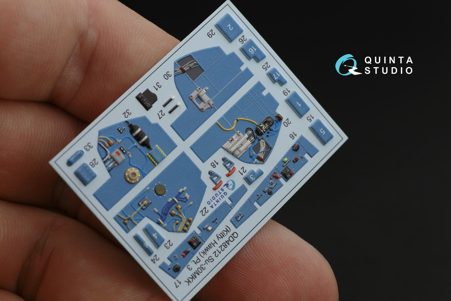 Quinta Studio QD48212 1:48 Su-30MKK 3D Interior Decal