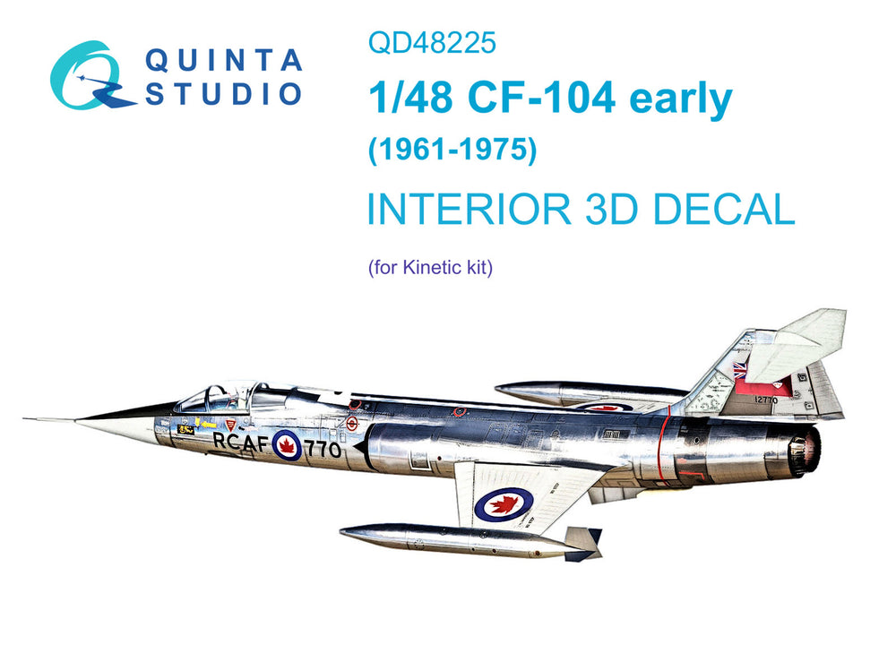 Quinta Studio QD48225 1:48 CF-104 Starfighter Early 3D Interior