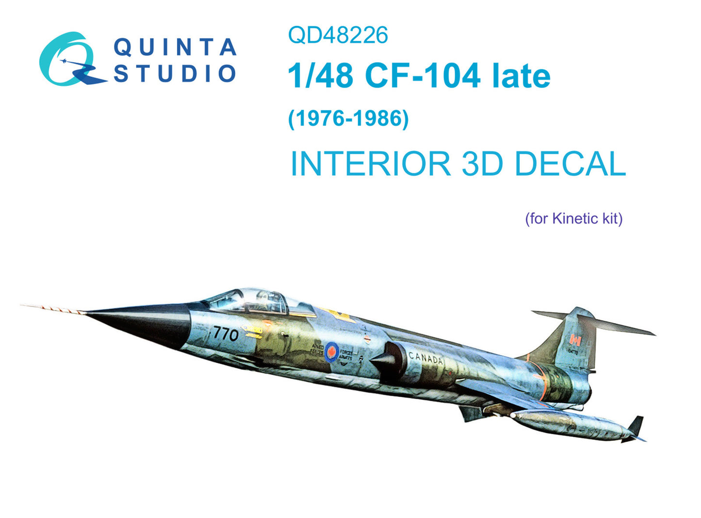 Quinta Studio QD48226 1:48 CF-104 Starfighter Late 3D Interior Decal