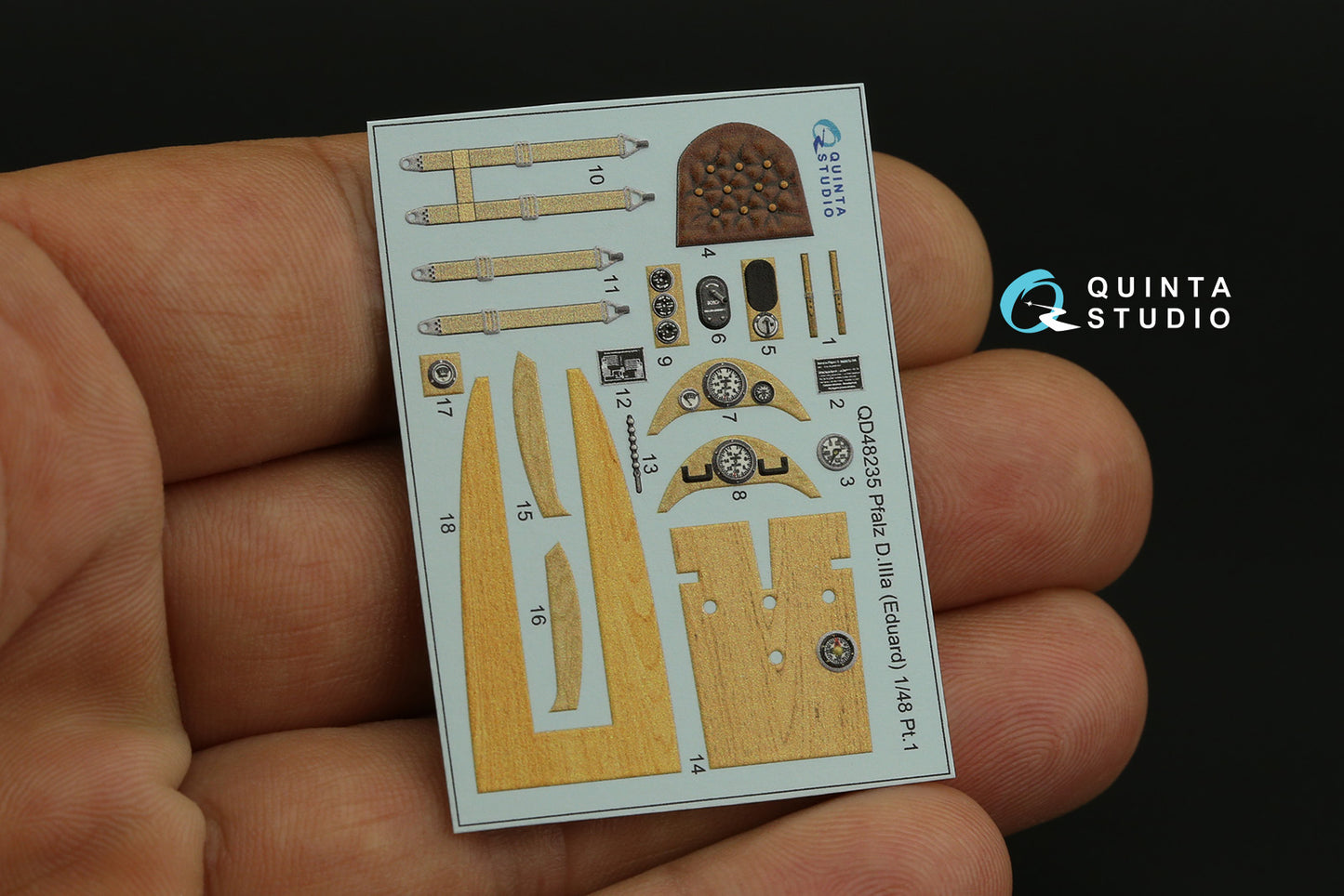 Quinta Studio QD48235 1:48 Pfalz D.IIIa 3D-Printed Interior Decals