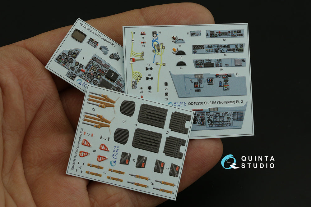 Quinta Studio QD48238 1:48 Sukhoi Su-24M 3D-Printed Interior Decals