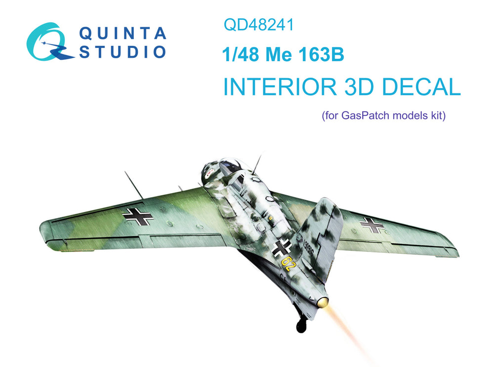 Quinta Studio QD48241 1:48 Me-163B 3D Interior Decal