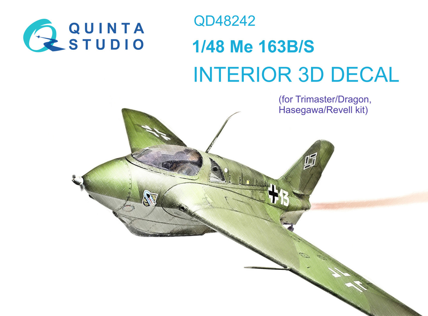 Quinta Studio QD48242 1:48 Me-163B/S 3D Interior Decal