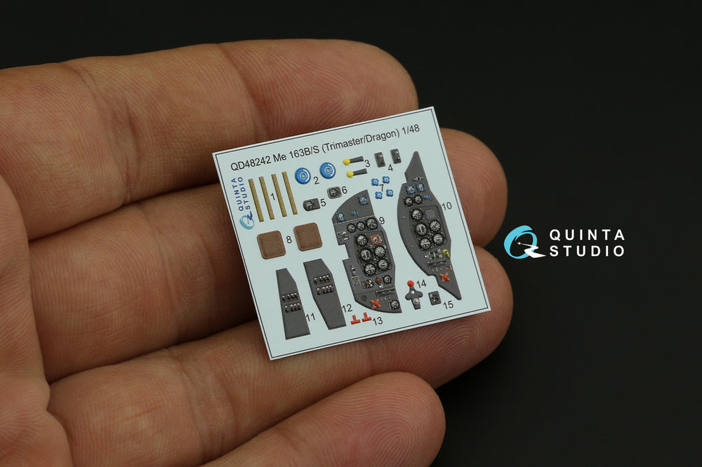 Quinta Studio QD48242 1:48 Me-163B/S 3D Interior Decal