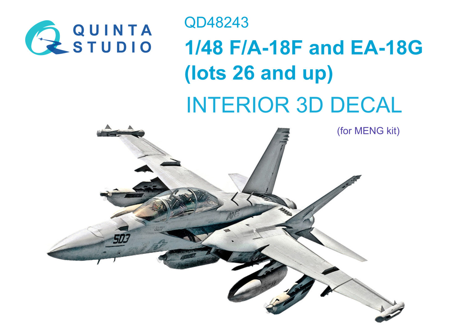 Quinta Studio QD48243 1:48 F/A-18F Late / EA-18G 3D Interior Decal