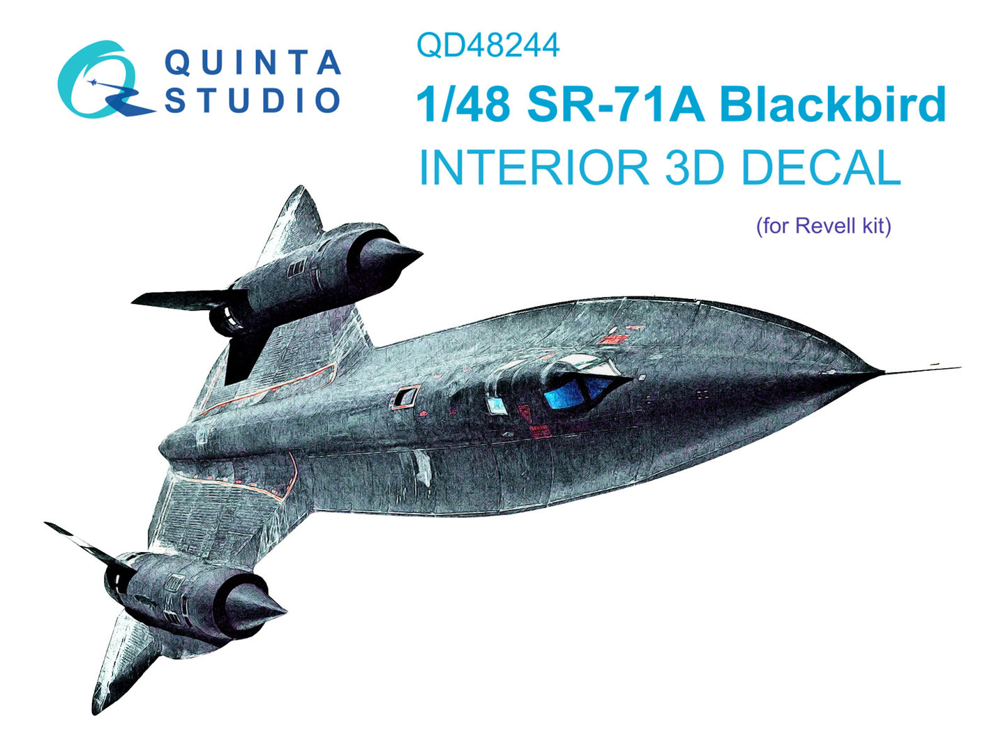 Quinta Studio QD48244 1:48 SR-71A Blackbird 3D Interior Decal