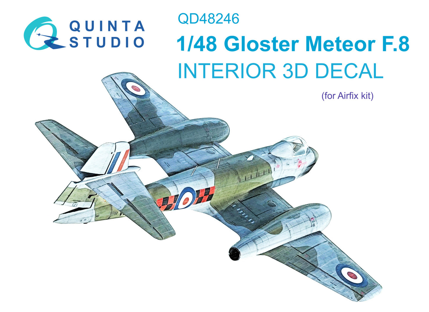 Quinta Studio QD48246 1:48 Gloster Meteor F.8 3D Interior Decal