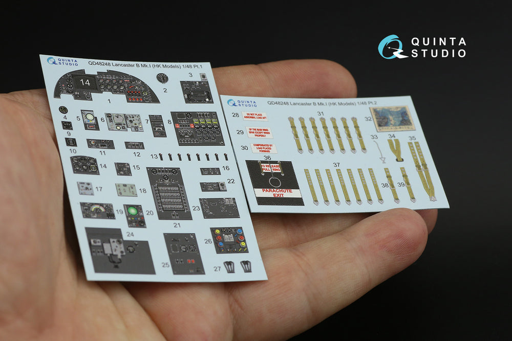 Quinta Studio QD48248 1:48 Lancaster B Mk.I 3D Interior Decal