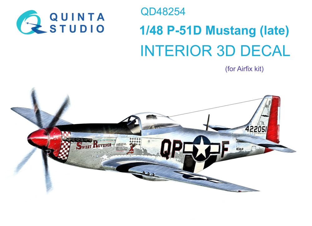 Quinta Studio QD48254 1:48 P-51D Mustang Late 3D Interior Decal