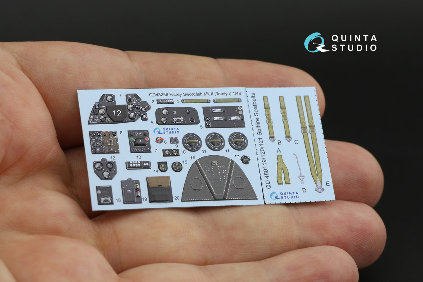 Quinta Studio QD48256 1:48 Swordfish Mk.II 3D Interior Decal