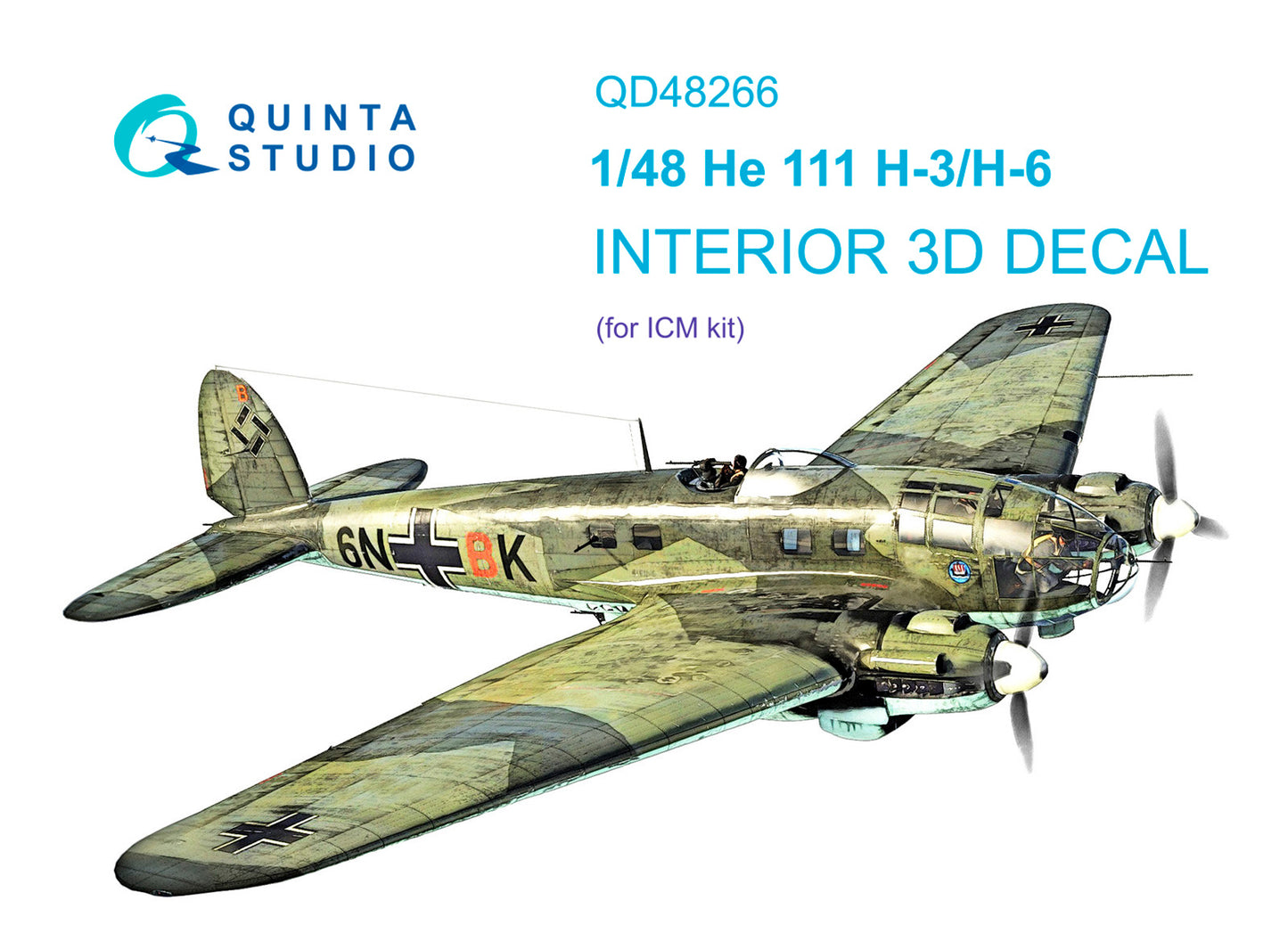 Quinta Studio QD48266 1:48 He-111H-3/6 3D Interior Decal