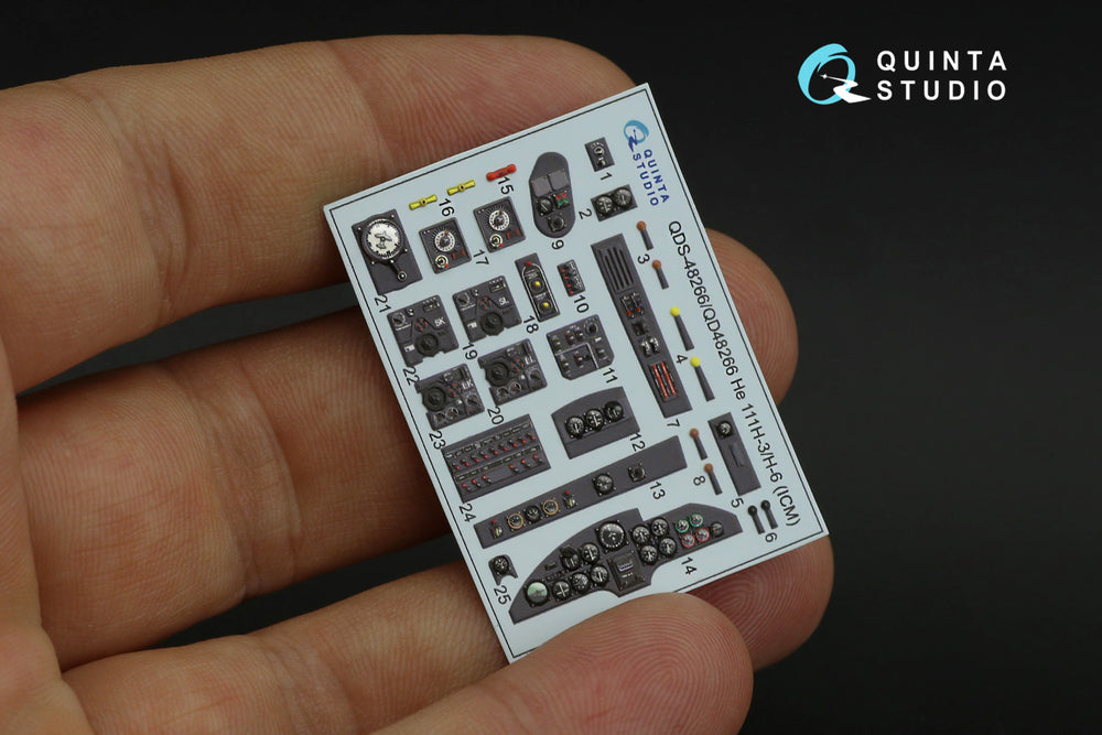 Quinta Studio QD48266 1:48 He-111H-3/6 3D Interior Decal