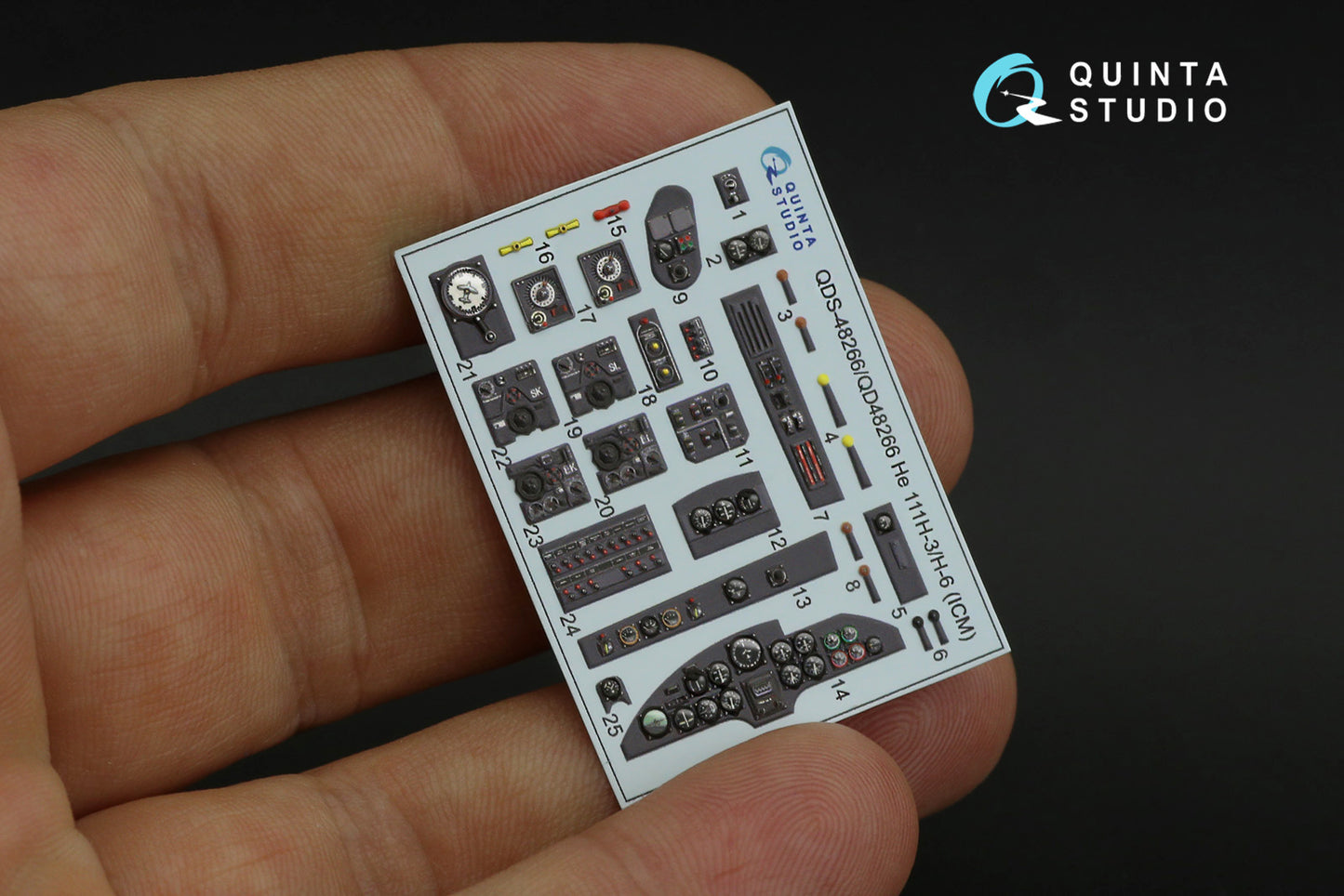 Quinta Studio QD48266 1:48 He-111H-3/6 3D Interior Decal