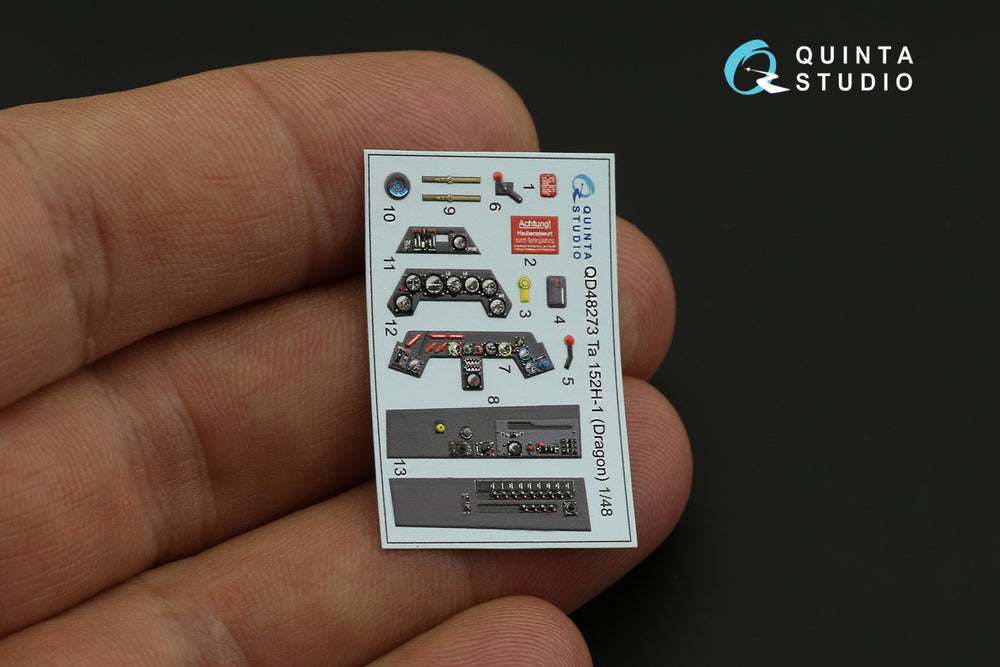 Quinta Studio QD48273 1:48 Ta-152H-1 3D Interior Decal