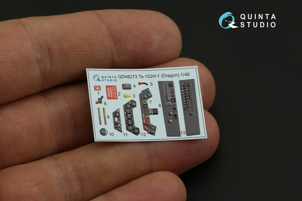 Quinta Studio QD48273 1:48 Ta-152H-1 3D Interior Decal