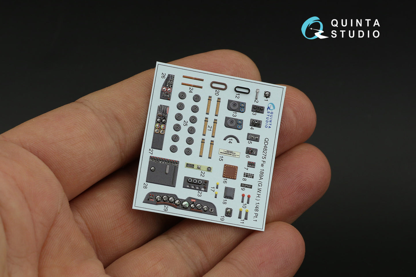 Quinta Studio QD48275 1:48 Fw-189A 3D Interior Decal