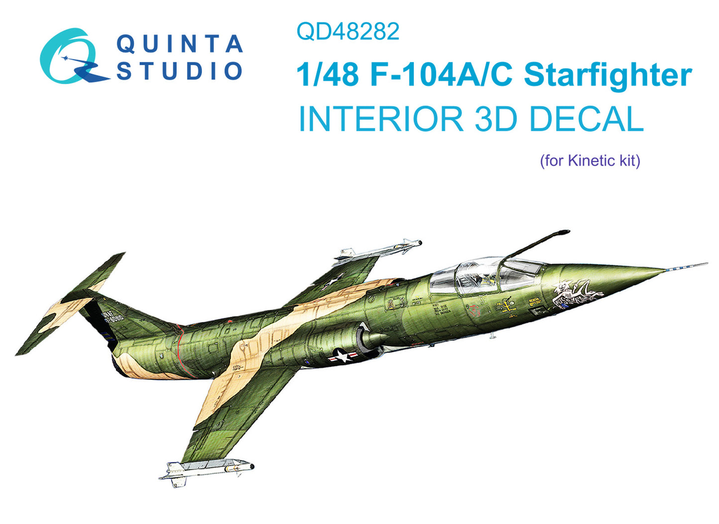 Quinta Studio QD48282 1:48 F-104A/C Starfighter 3D Interior Decal
