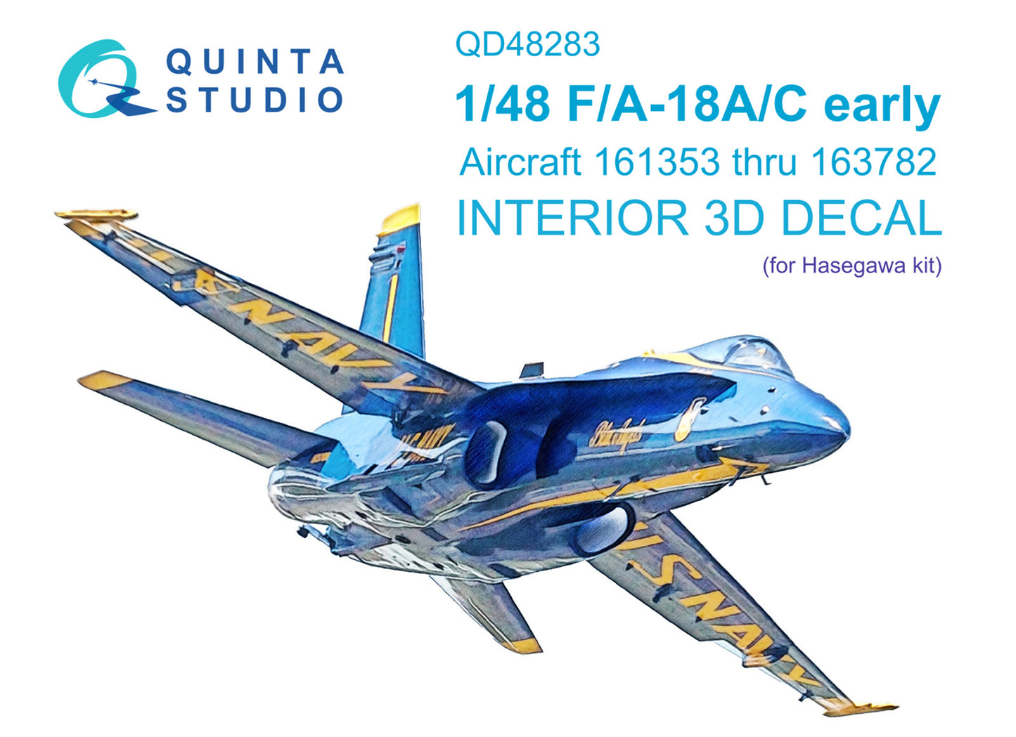 Quinta Studio QD48283 1:48 F/A-18A/C Early Hornet 3D Interior Decal