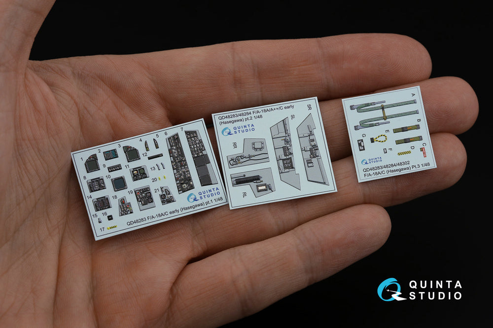 Quinta Studio QD48283 1:48 F/A-18A/C Early Hornet 3D Interior Decal