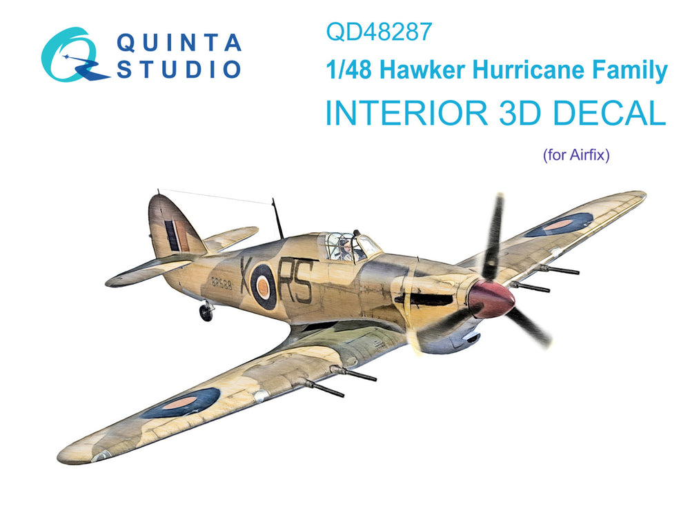 Quinta Studio QD48287 1:48 Hurricane Mk.I/Ib 3D Interior Decal