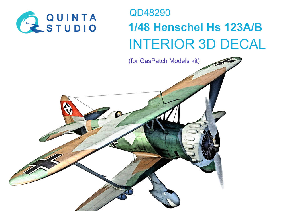 Quinta Studio QD48290 1:48 Hs-123A/B 3D Interior Decal