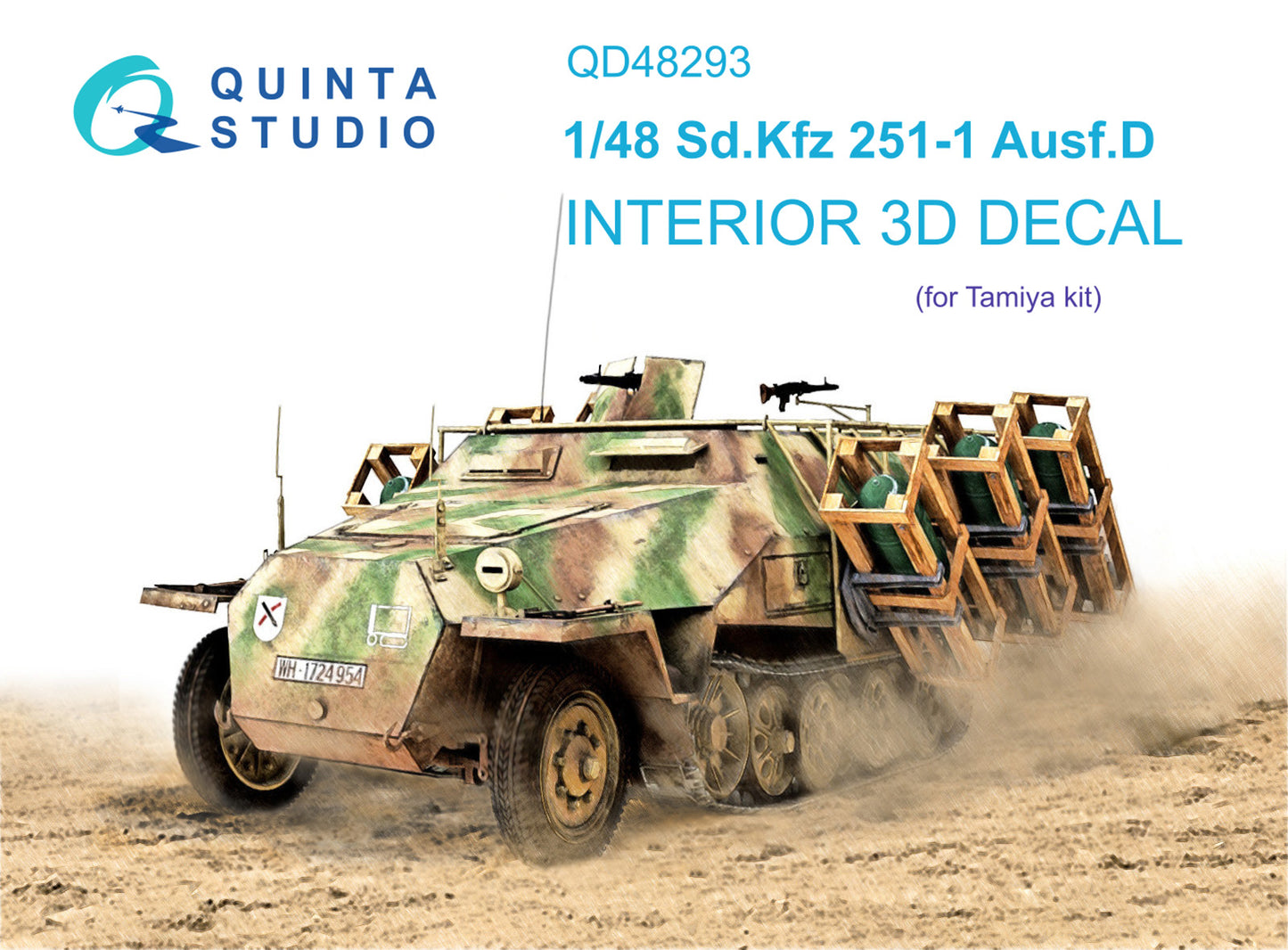 Quinta Studio QD48293 1:48 Sd.Kfz.251/1 Ausf.D 3D Interior Decal